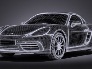 Porsche 718 Boxster 2017 3D Model