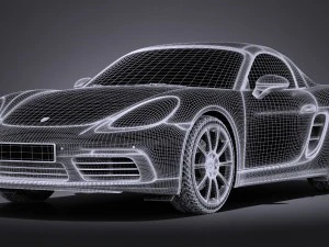 Porsche 718 Boxster 2017 3D Model