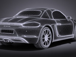 Porsche 718 Boxster 2017 3D Model