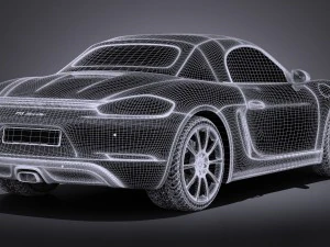 Porsche 718 Boxster 2017 3D Model