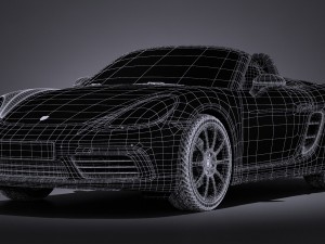 Porsche 718 Boxster 2017 3D Model