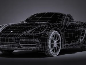 Porsche 718 Boxster 2017 3D Model