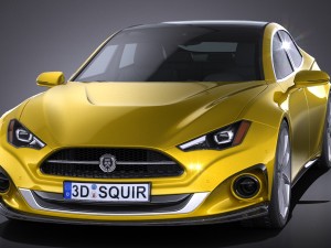 Generic Car Sport Sedan 2016 3D मॉडल