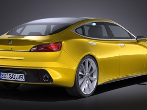 Generic Car Sport Sedan 2016 3D मॉडल