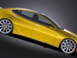 Generic Car Sport Sedan 2016 3D मॉडल