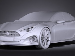 Generic Car Sport Sedan 2016 3D मॉडल
