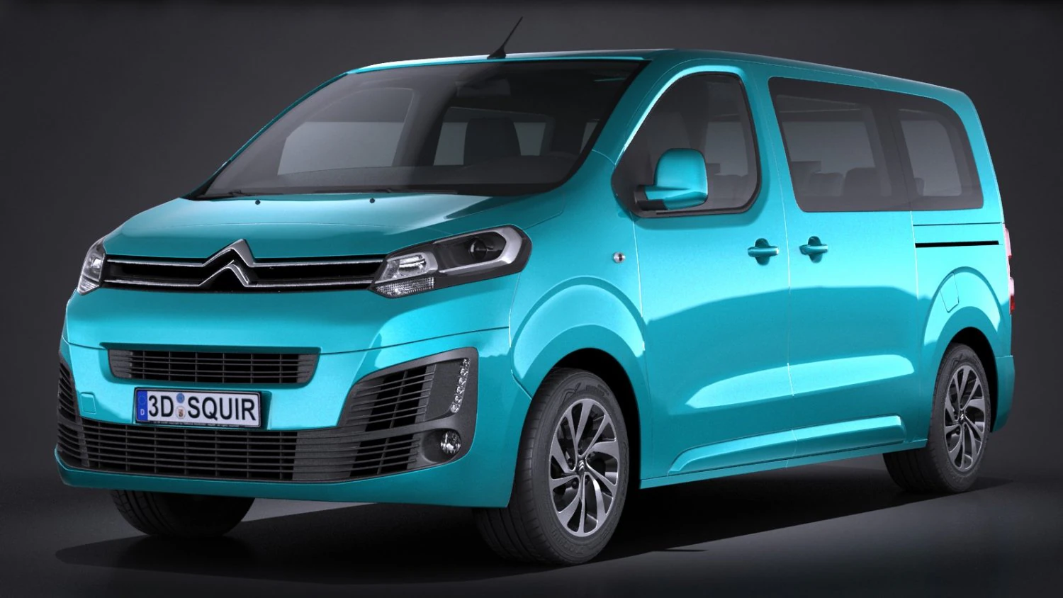 Citroen Spacetourer 2016 3D Model .c4d .max .obj .3ds .fbx .stl .blend 