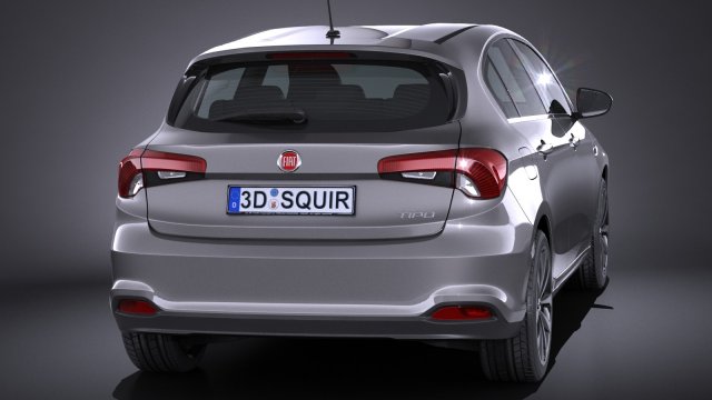 Fiat tipo 5-door 2017 3D Model