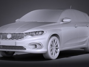 Fiat Tipo 5-door 2017 3Dモデル