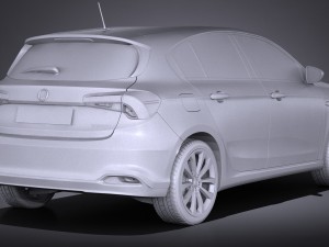 Fiat Tipo 5-door 2017 3Dモデル