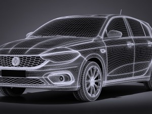 Fiat Tipo 5-door 2017 3Dモデル