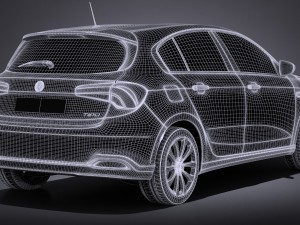 Fiat Tipo 5-door 2017 3Dモデル