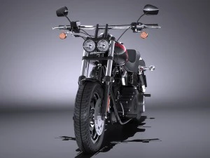 Harley-Davidson Fatbob 2016 3D Model