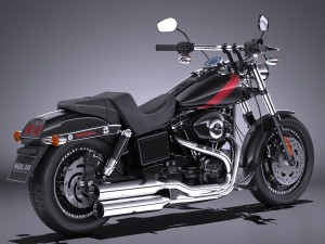 Harley-Davidson Fatbob 2016 Modelo 3D