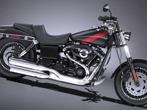 Harley-Davidson Fatbob 2016 3D Model