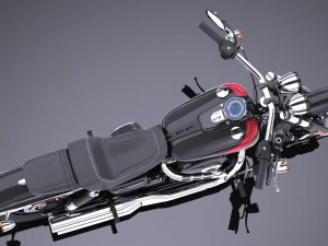 Harley-Davidson Fatbob 2016 3D Model