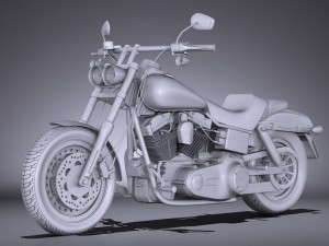Harley-Davidson Fatbob 2016 Modelo 3D