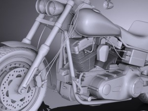 Harley-Davidson Fatbob 2016 Modelo 3D