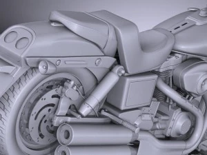 Harley-Davidson Fatbob 2016 3D Model