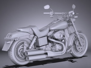 Harley-Davidson Fatbob 2016 Modelo 3D