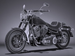 Harley-Davidson Fatbob 2016 Modelo 3D