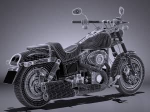 Harley-Davidson Fatbob 2016 Modelo 3D