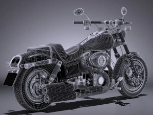 Harley-Davidson Fatbob 2016 3D Model