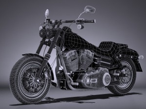 Harley-Davidson Fatbob 2016 Modelo 3D