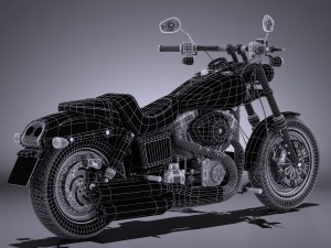 Harley-Davidson Fatbob 2016 Modelo 3D