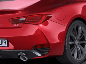 Infiniti Q60 2017 3D Model