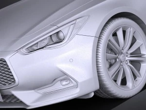 Infiniti Q60 2017 3D Model