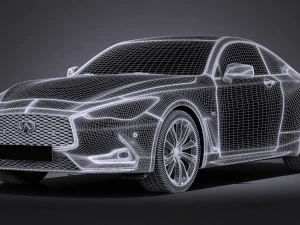 Infiniti Q60 2017 3D Model