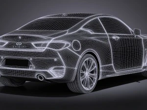 Infiniti Q60 2017 3D Model