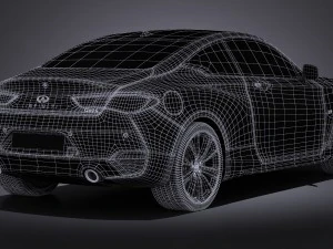 Infiniti Q60 2017 3D Model
