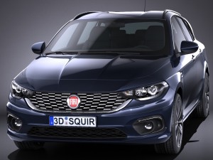 Fiat Tipo Station Wagon 2017 3D Модель