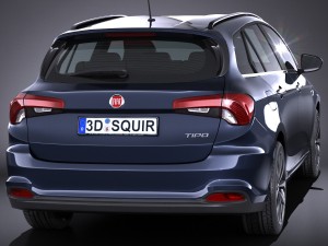 Fiat Tipo Station Wagon 2017 3D Модель