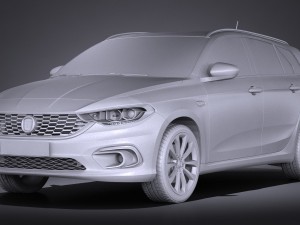 Fiat Tipo Station Wagon 2017 3D Модель