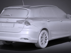 Fiat Tipo Station Wagon 2017 3D Модель