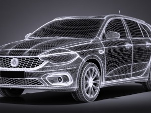 Fiat Tipo Station Wagon 2017 3D Модель