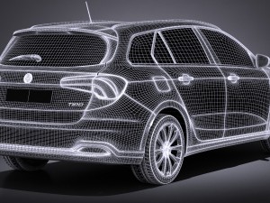 Fiat Tipo Station Wagon 2017 3D Модель