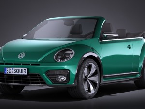 Volkswagen Beetle Cabrio 2017 3D मॉडल