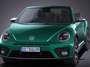 Volkswagen Beetle Cabrio 2017 Model 3D