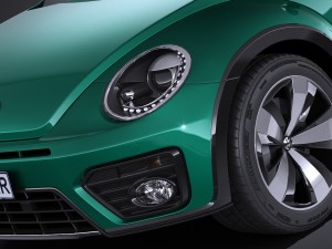 Volkswagen Beetle Cabrio 2017 Model 3D