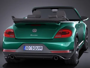 Volkswagen Beetle Cabrio 2017 3D Model