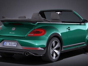 Volkswagen Beetle Cabrio 2017 Model 3D