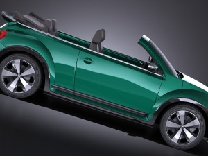 Volkswagen Beetle Cabrio 2017 Model 3D