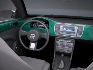 Volkswagen Beetle Cabrio 2017 3D Model