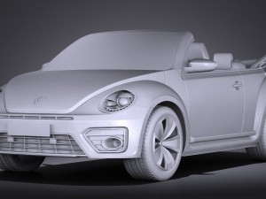 Volkswagen Beetle Cabrio 2017 Model 3D