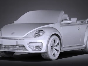 Volkswagen Beetle Cabrio 2017 3D Model