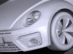 Volkswagen Beetle Cabrio 2017 Model 3D